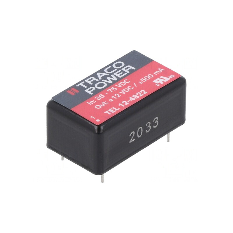 Convertor DC/DC 12W 36-75V la 12V/-12V | Electronic-mag.ro | Componente Electronice
