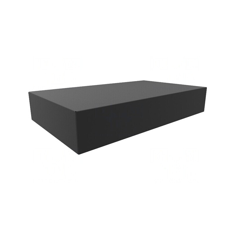 Carcasă Bază Oțel Negru 254x432x76mm | Electronic-mag.ro | Componente Electronice
