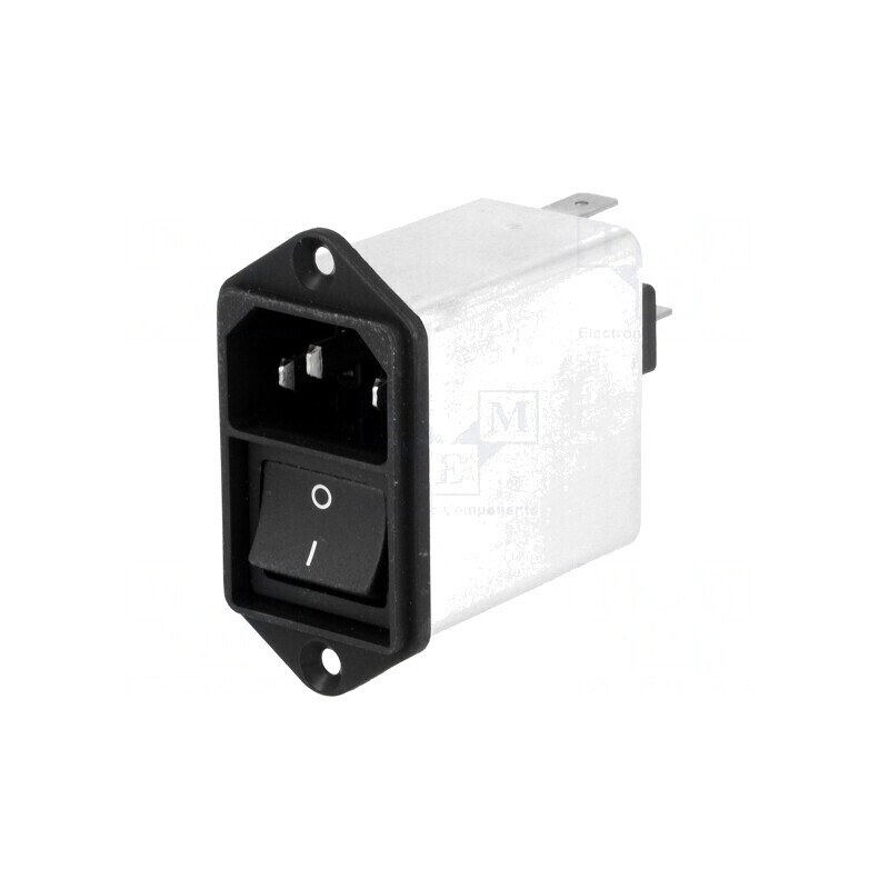 Conector AC 6A 250V IEC 60320 Soclu Tată | Electronic-mag.ro | Componente Electronice