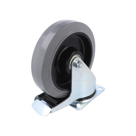 Roată transport 200mm 350kg gumă | Electronic-mag.ro | Componente Electronice