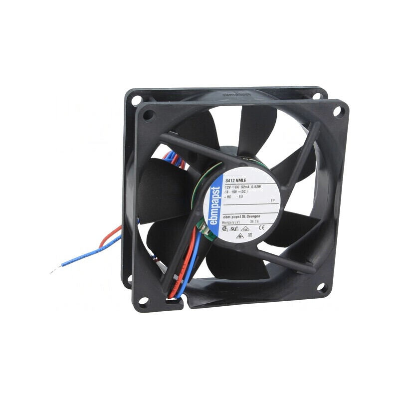 Ventilator axial 12V 80x80x25mm 45m3/h 21dBA cu bilă | Electronic-mag.ro | Componente Electronice