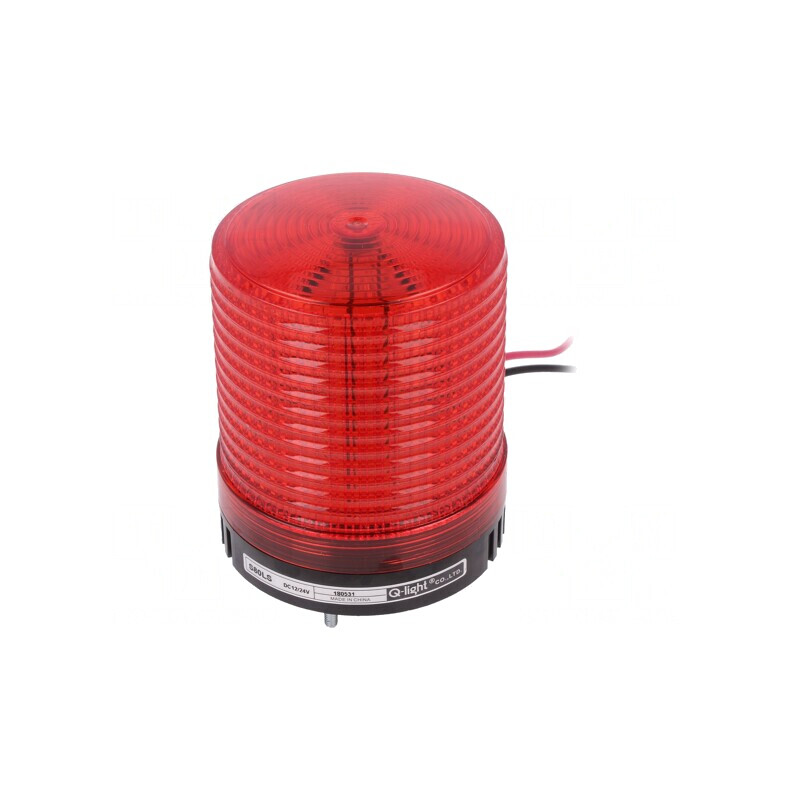 Semnalizator Luminos Flash Roșu 10-30VDC IP65 | Electronic-mag.ro | Componente Electronice