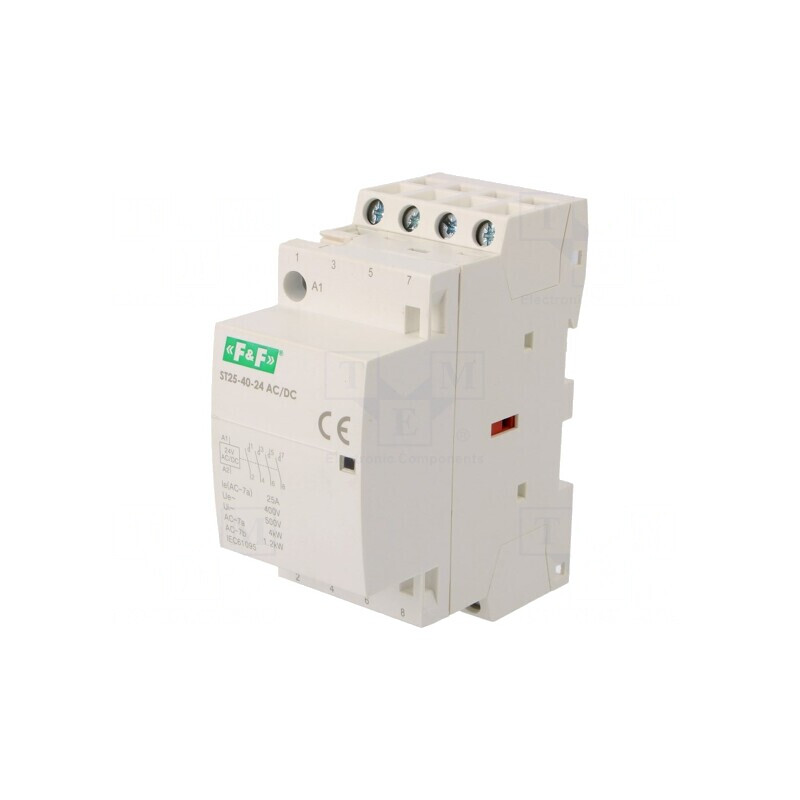 Contactor 4P 25A 24V AC/DC NO IP20 | Electronic-mag.ro | Componente Electronice Contactor 4P 25A 24V AC/DC NO IP20 | Electronic-mag.ro | Componente Electronice