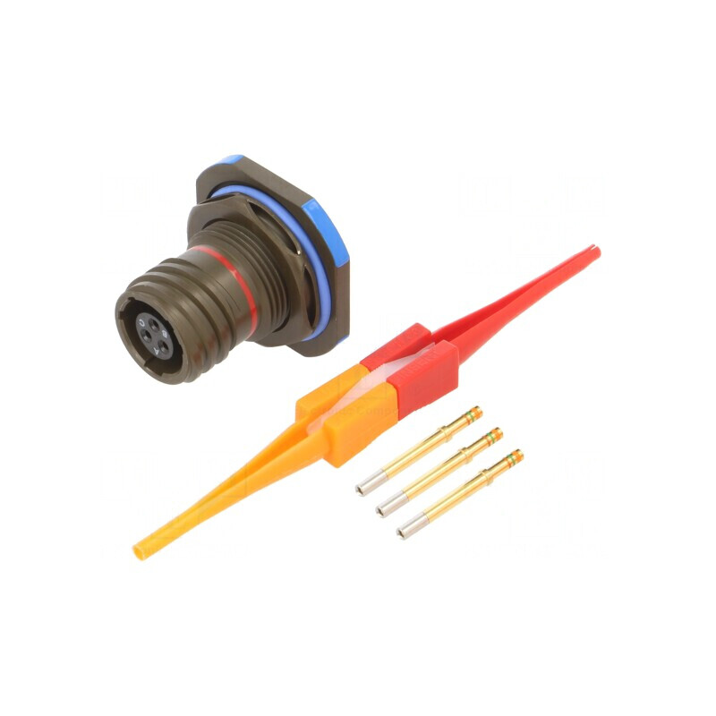 Conector Militar Dimensiune 9 MIL-DTL-38999 III Oliv | Electronic-mag.ro | Componente Electronice