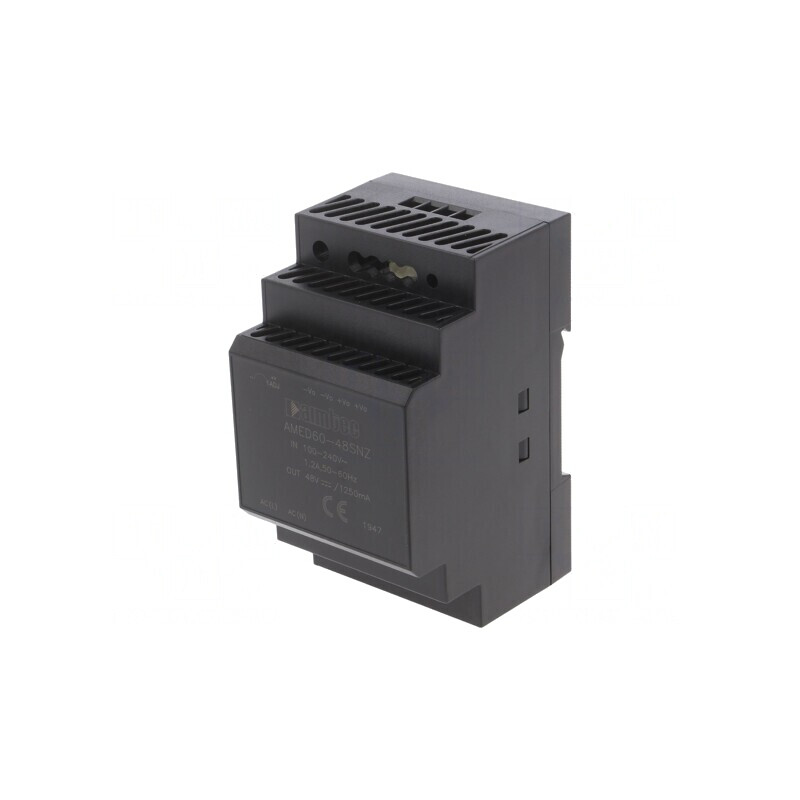 Alimentator Pulsatoriu DIN 60W 48V 1,25A | Electronic-mag.ro | Componente Electronice