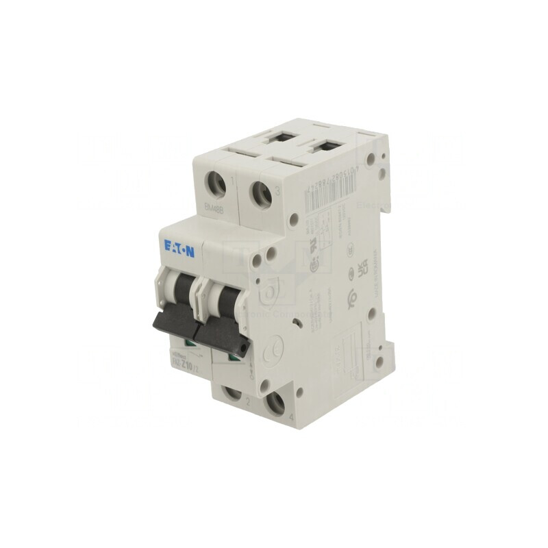 Întrerupător Supracurent 10A 2 Poli 230/400VAC | Electronic-mag.ro | Componente Electronice