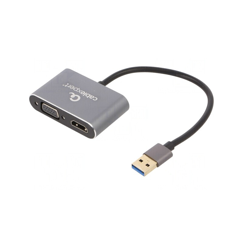 Adaptor USB 3.0 HDMI la VGA | Electronic-mag.ro | Componente Electronice