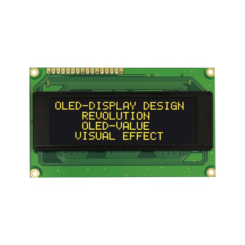 Afișaj OLED Alfanumeric 20x4 Galben 98x60x10mm | Electronic-mag.ro | Componente Electronice