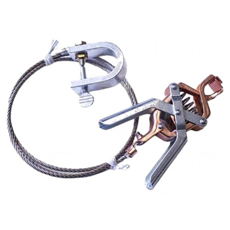 Cablu de împământare clemă crocodil 1,5m | Electronic-mag.ro | Componente Electronice