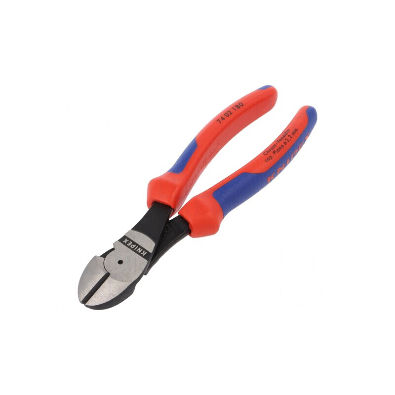 Clești laterali pentru tăiere cu mânere din plastic 180 mm | Electronic-mag.ro | Componente Electronice