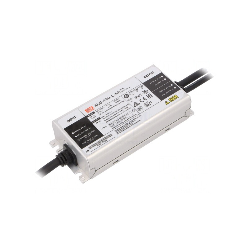 Alimentator LED 100W 71-142VDC 0.35-1.05A IP67 | Electronic-mag.ro | Componente Electronice