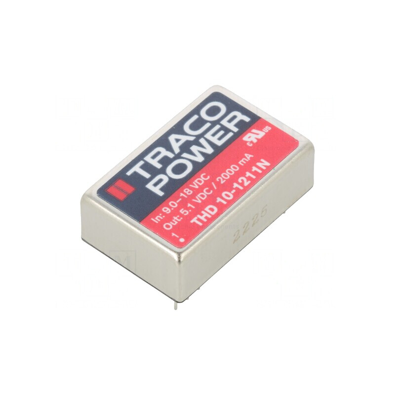 Convertor DC/DC 10W 9-18V la 5,1V 2000mA THD 10-1211N | Electronic-mag.ro | Componente Electronice