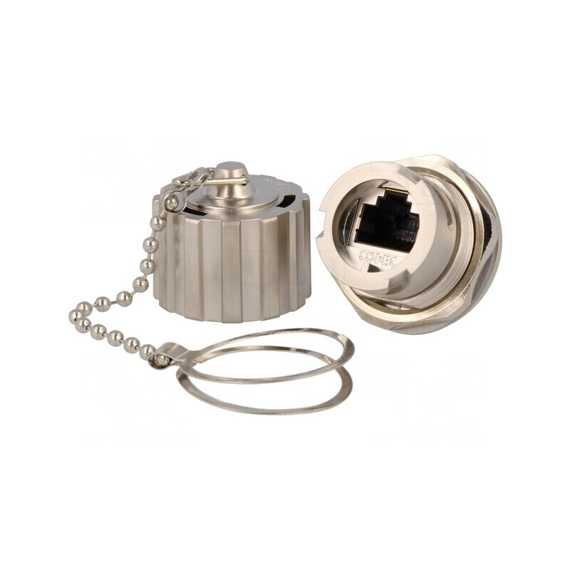 Adaptor Soclu PIN 8 Cat 5e Ecranat cu Capac de Protecție | Electronic-mag.ro | Componente Electronice