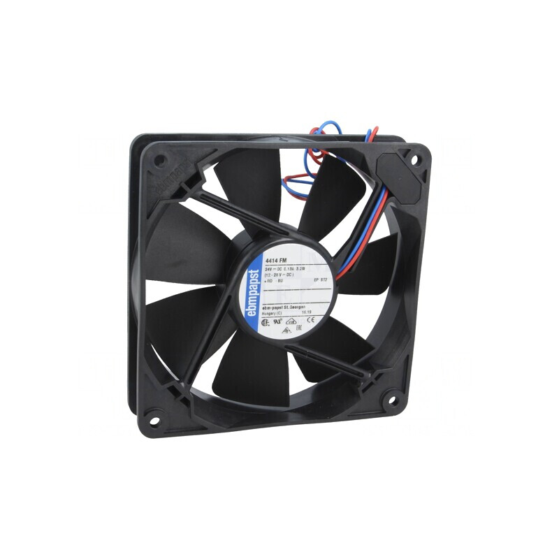 Ventilator axial 24V 119mm 140m3/h 38dBA cu bilă | Electronic-mag.ro | Componente Electronice