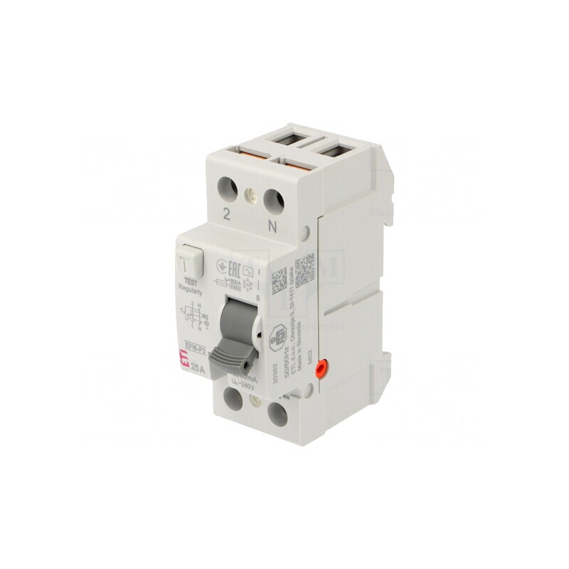 Întrerupător diferenţial 25A 30mA 2P 230V 400V | Electronic-mag.ro | Componente Electronice