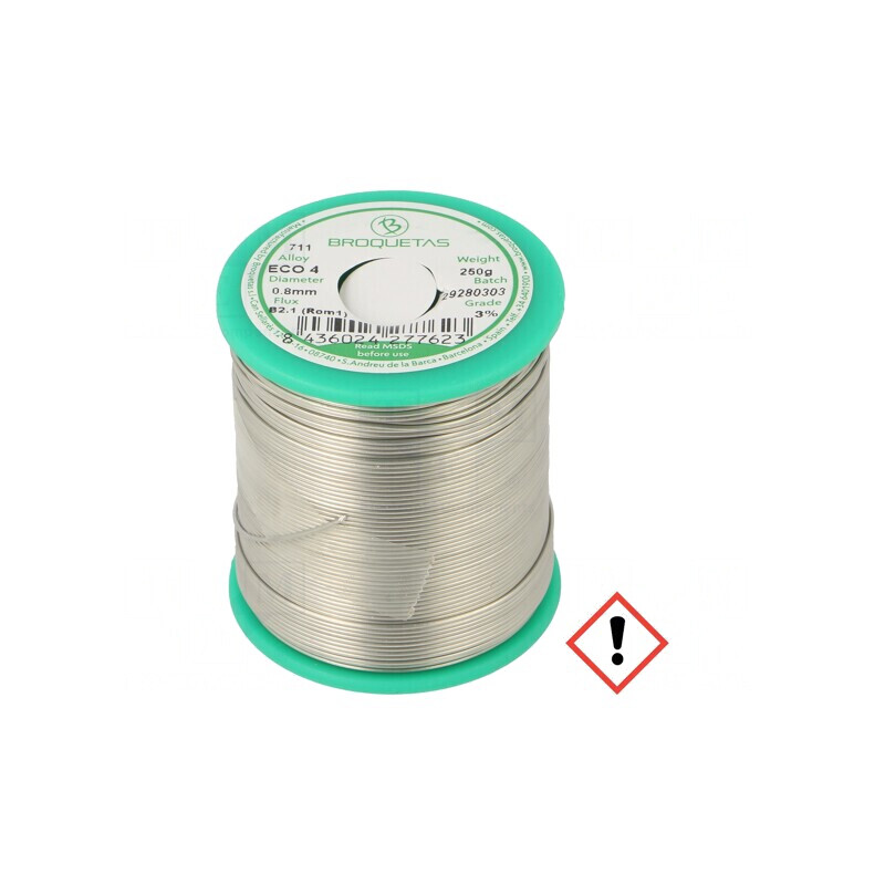 Sârmă de lipit fără plumb 0,8mm 0,25kg ECO4 | Electronic-mag.ro | Componente Electronice