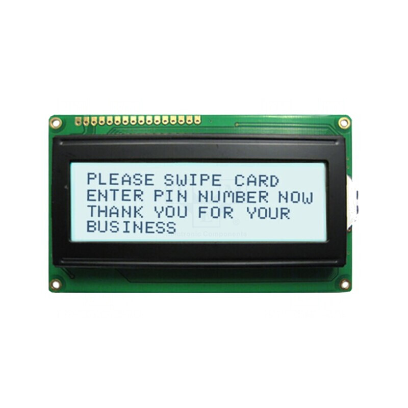 Afișaj LCD Alfanumeric 20x2 Alb 98x60mm | Electronic-mag.ro | Componente Electronice