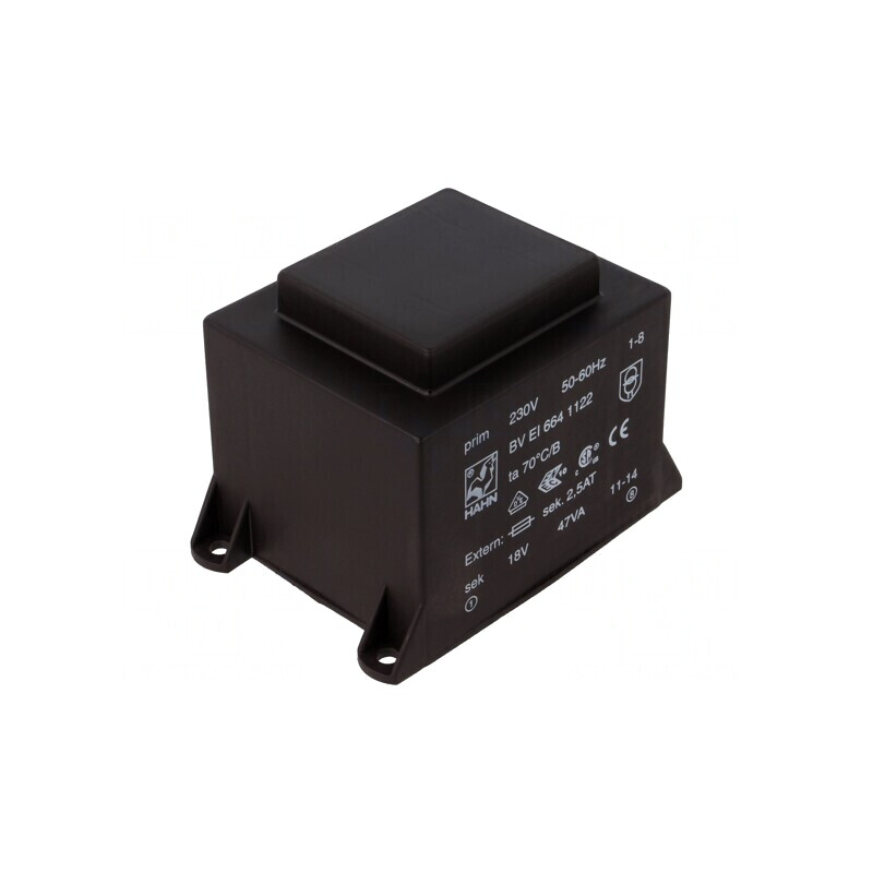 Transformator Încapsulat 47VA 230V 18V PCB | Electronic-mag.ro | Componente Electronice