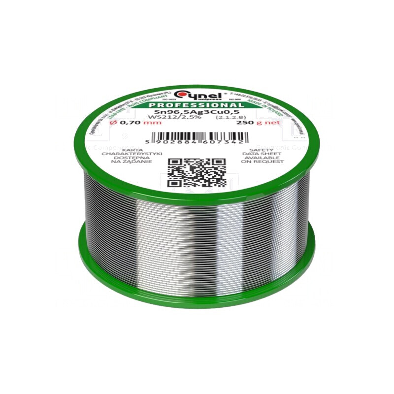 Sârmă de lipit fără plumb 0,7mm 250g | Electronic-mag.ro | Componente Electronice