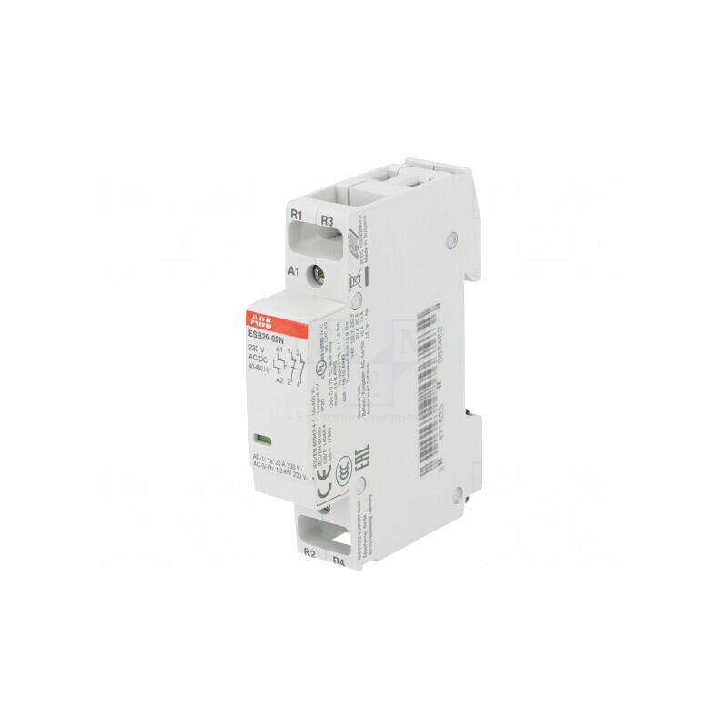 Contactor 2P 20A 230V NC x2 | Electronic-mag.ro | Componente Electronice
