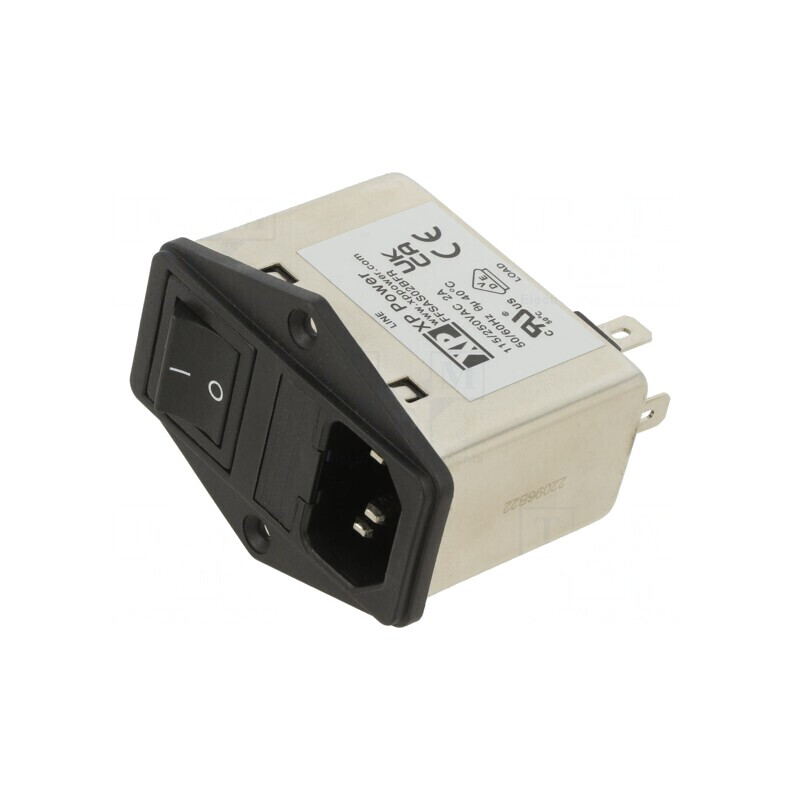 Conector alimentare AC soclu tată 2A 250V 3,8mH | Electronic-mag.ro | Componente Electronice