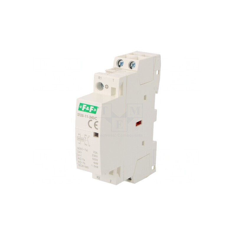 Contactor 2P 25A 24VDC NC NO IP20 | Electronic-mag.ro | Componente Electronice