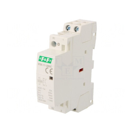 Contactor 2P 25A 24VDC NC NO IP20 | Electronic-mag.ro | Componente Electronice