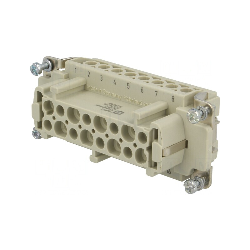 Conector HDC Inserturi Contact Mamă Han Ex 16 PE | Electronic-mag.ro | Componente Electronice