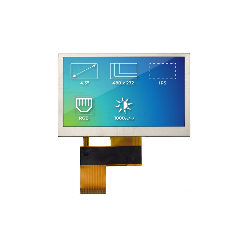 Ecran TFT 4,3" 480x272 LED | Electronic-mag.ro | Componente Electronice Ecran TFT 4,3" 480x272 LED | Electronic-mag.ro | Componente Electronice