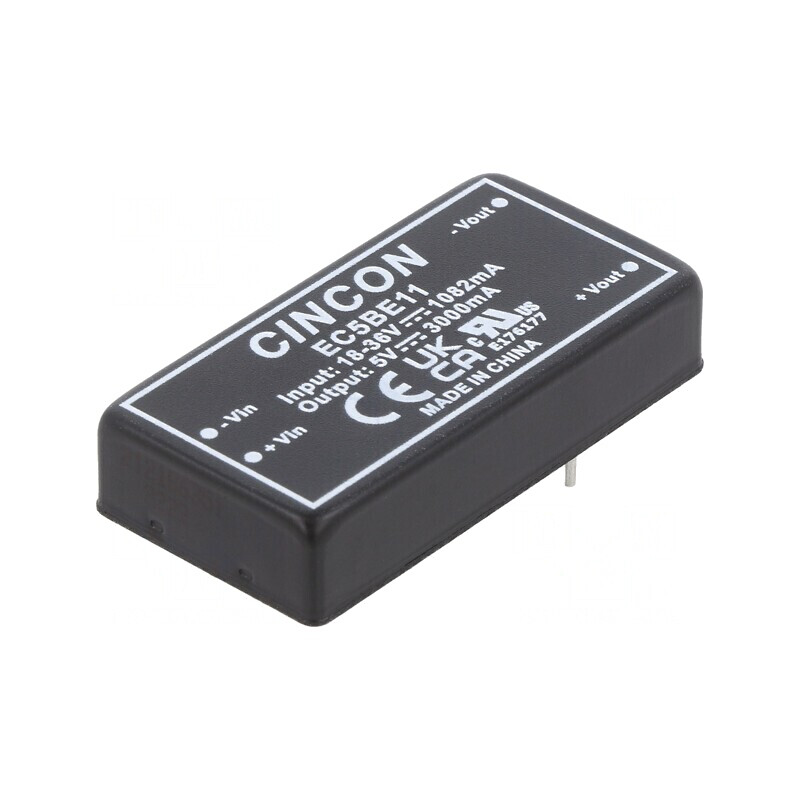 Convertor DC/DC 15W 18-36V la 5V 3A | Electronic-mag.ro | Componente Electronice