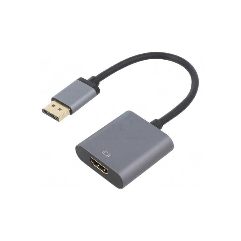 Adaptor DisplayPort la HDMI Gri 0.15m | Electronic-mag.ro | Componente Electronice