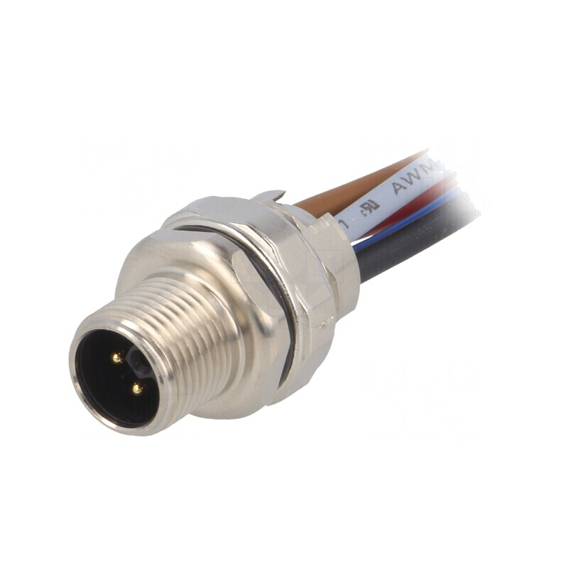 Soclu M12 5-Pin Mamă cu Cabluri 63V 12A | Electronic-mag.ro | Componente Electronice