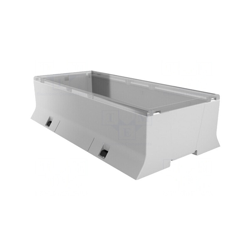 Carcasă pentru șină DIN, ABS gri, 110x213x53,3 mm | Electronic-mag.ro | Componente Electronice Carcasă pentru șină DIN, ABS gri, 110x213x53,3 mm | Electronic-mag.ro | Componente Electronice