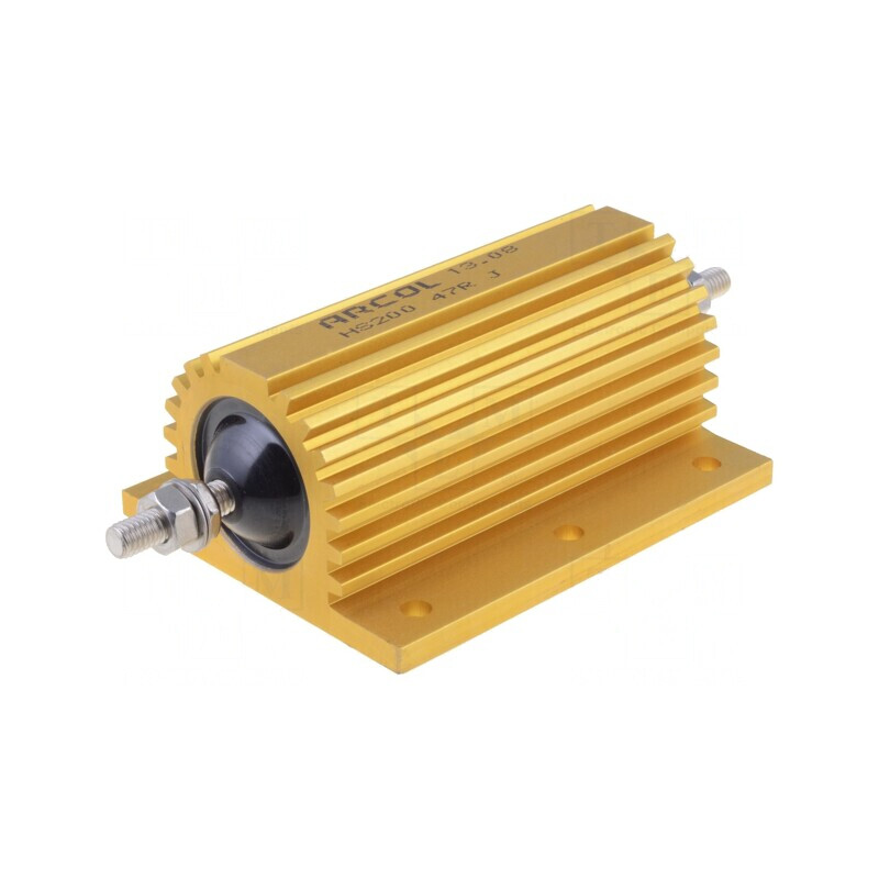 Rezistor Bobinat cu Radiator 47Ω 200W | Electronic-mag.ro | Componente Electronice