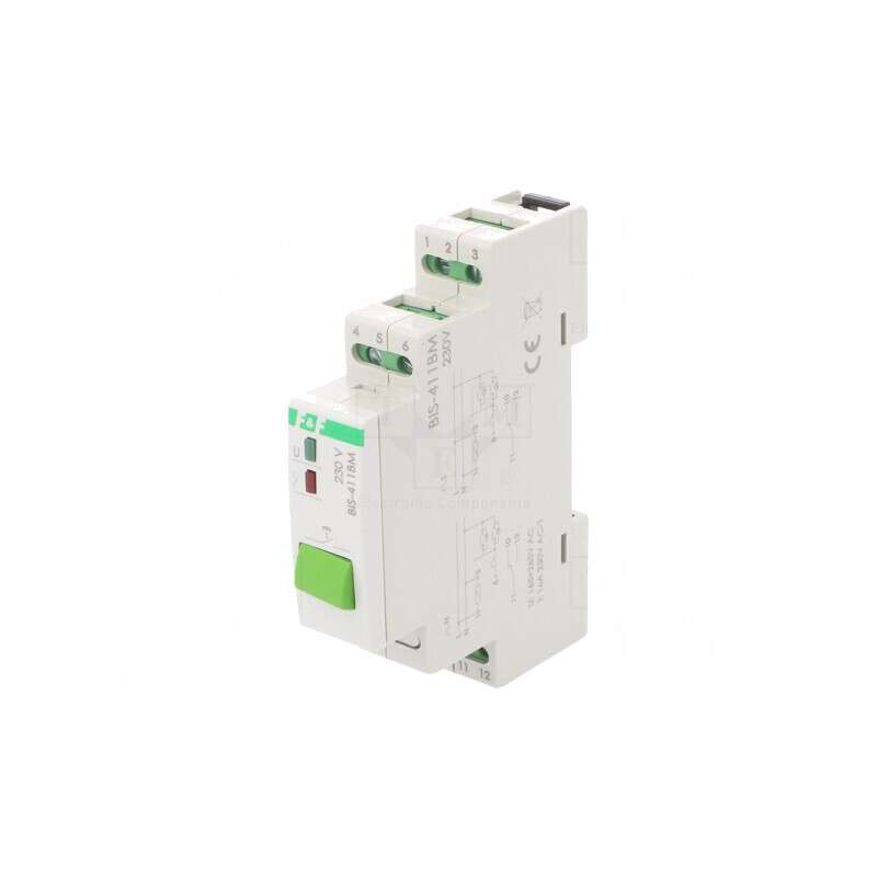 Releu Bistabil de Impulsuri SPDT 16A IP20 BIS-411BM | Electronic-mag.ro | Componente Electronice