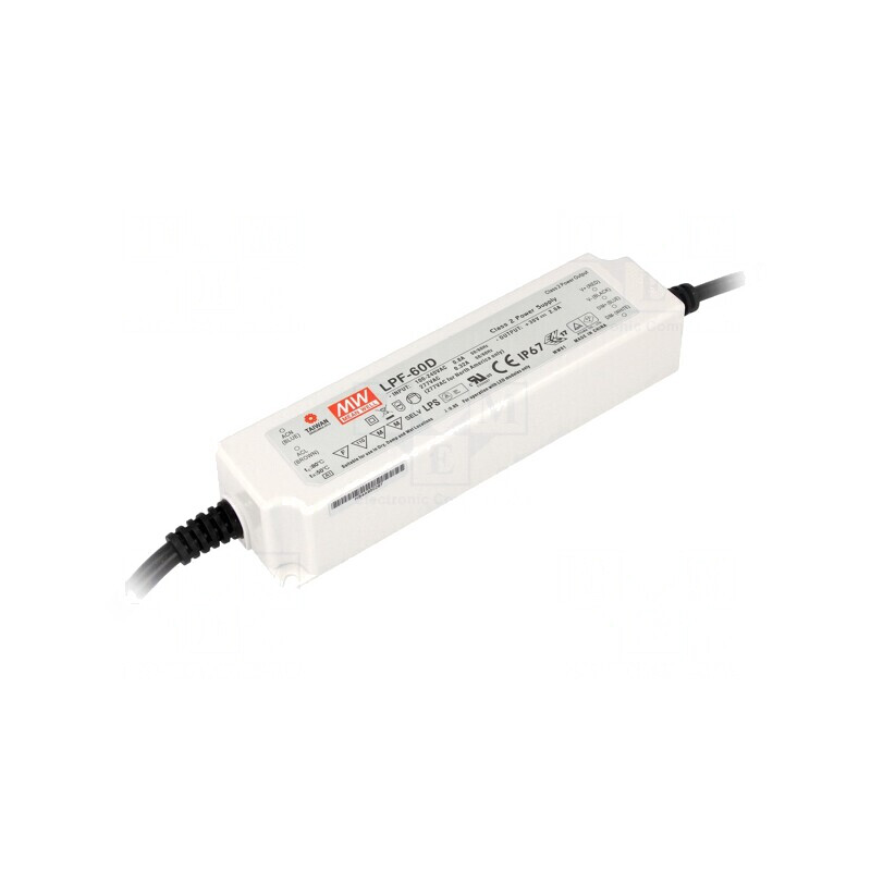 Alimentator LED 60W 24VDC 2.5A IP67 | Electronic-mag.ro | Componente Electronice