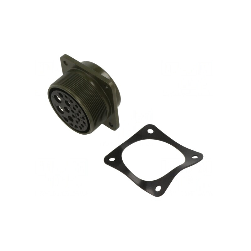 Conector Circular 32 mm Aliaj Aluminiu Oliv | Electronic-mag.ro | Componente Electronice