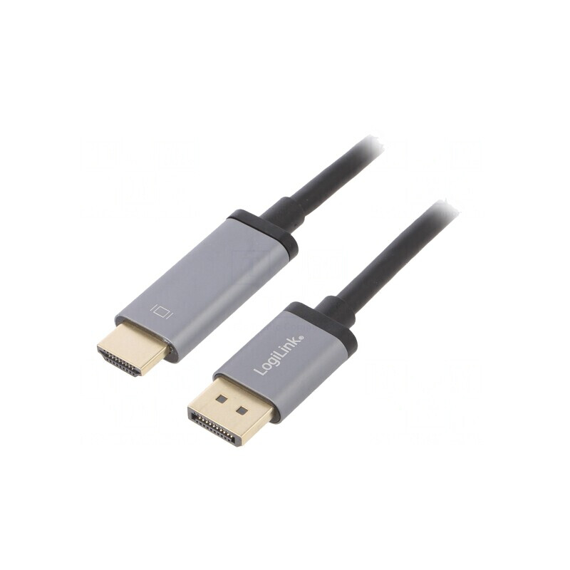 Cablu DisplayPort 1.2 la HDMI 2.0 2m Negru | Electronic-mag.ro | Componente Electronice