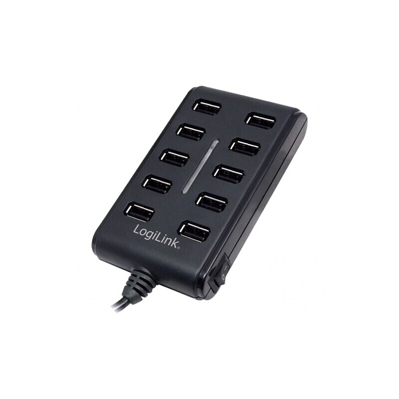 Hub USB 2.0 cu 10 Porturi 480Mbps | Electronic-mag.ro | Componente Electronice