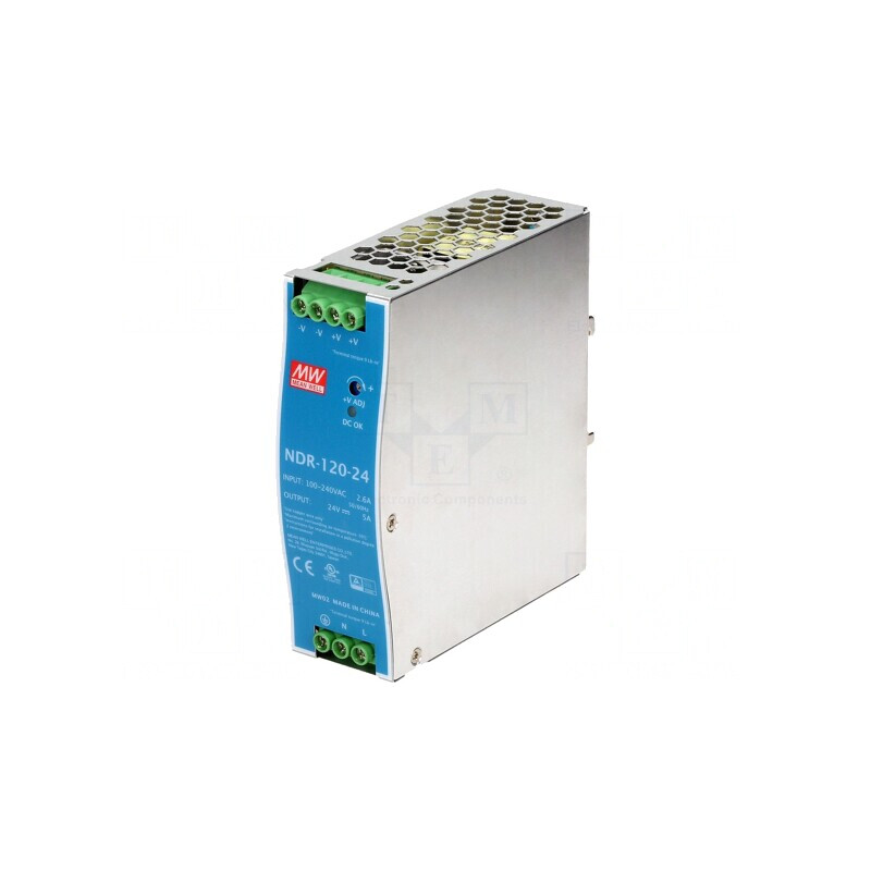 Alimentator Pulsatoriu Slim pentru Șină DIN 120W 48V 2.5A | Electronic-mag.ro | Componente Electronice