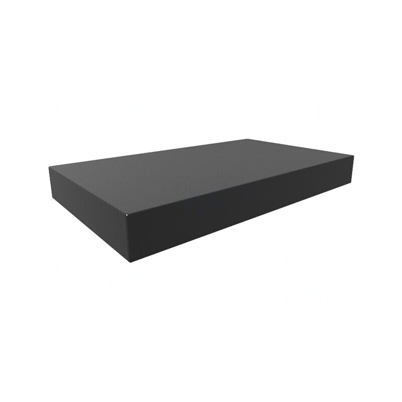 Carcasă oțel neagră 254x432x51mm | Electronic-mag.ro | Componente Electronice