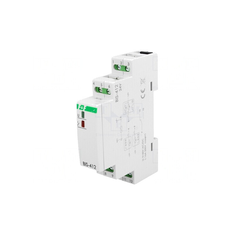Releu Bistabil de Impulsuri SPDT 16A IP20 24V AC/DC | Electronic-mag.ro | Componente Electronice
