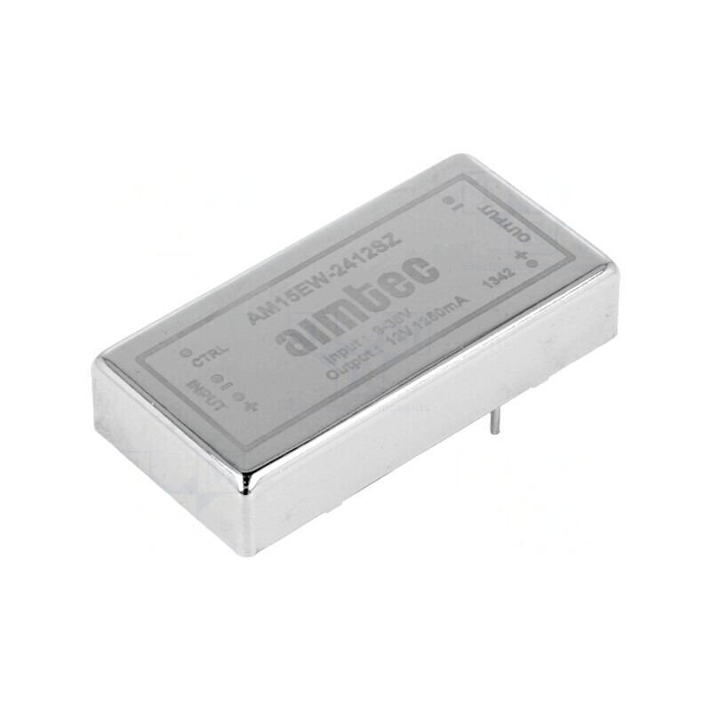 Convertor DC/DC 15W 9-36V la 12V 1.25A AM15EW-2412SZ | Electronic-mag.ro | Componente Electronice