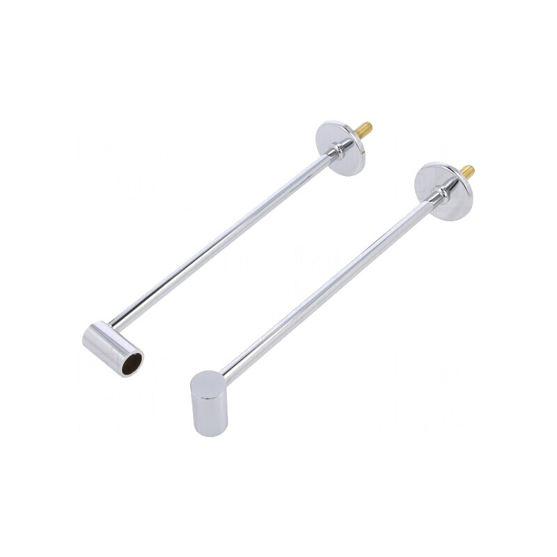 Suport cromat 200mm 2buc alamă oţel | Electronic-mag.ro | Componente Electronice