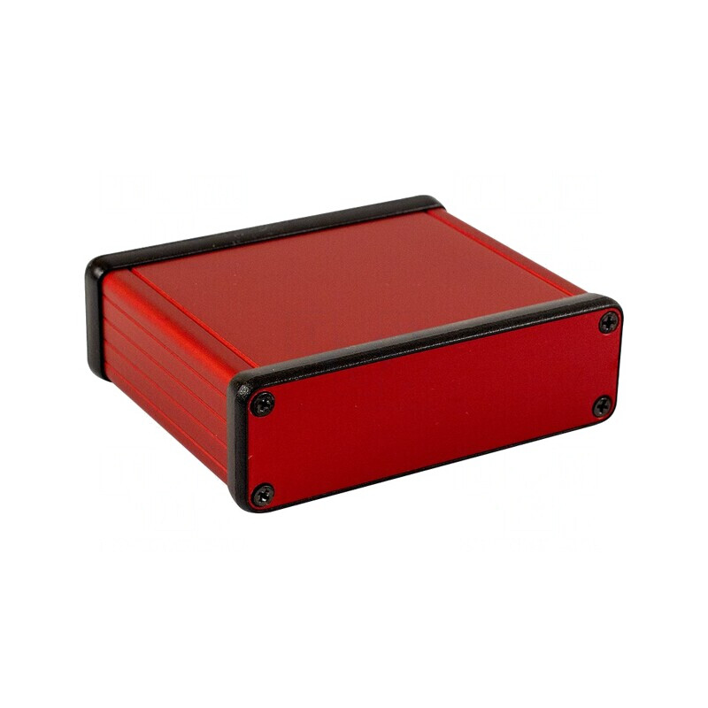 Carcasă aluminiu roșu 80x103x31mm  | Electronic-mag.ro | Componente Electronice