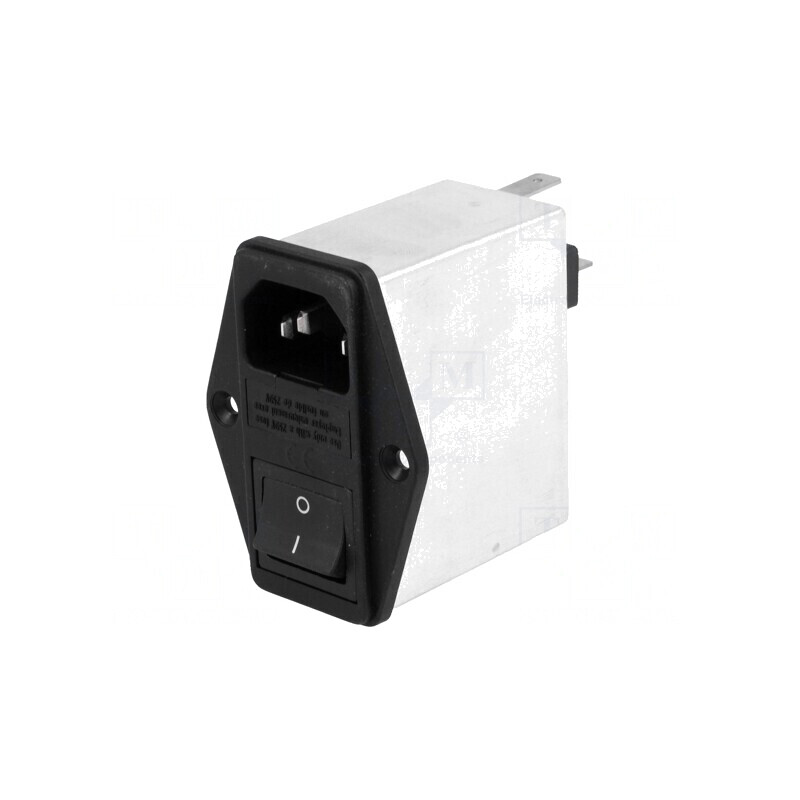 Conector AC Soclu Tată 6A 250V 0.8mH IEC 60320 | Electronic-mag.ro | Componente Electronice
