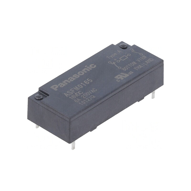 Releu Miniatură 16VDC 6A 4A/250VAC 4A/30VDC | Electronic-mag.ro | Componente Electronice