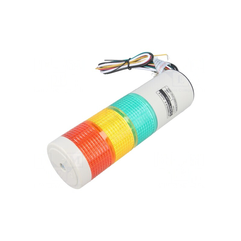 Coloană de Semnalizare LED Roşu/Ambră/Verde 24V | Electronic-mag.ro | Componente Electronice