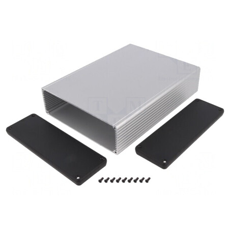 Carcasă Aluminiu Gri 165x220x51 mm | Electronic-mag.ro | Componente Electronice