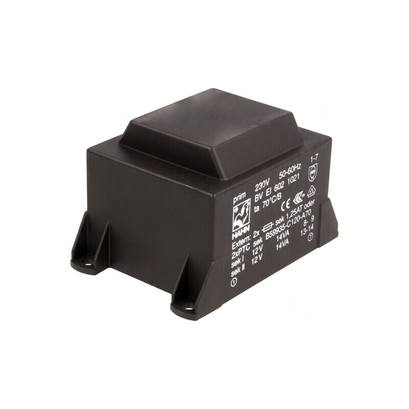 Transformator încapsulat 28VA 230V 12V 2x1167mA | Electronic-mag.ro | Componente Electronice